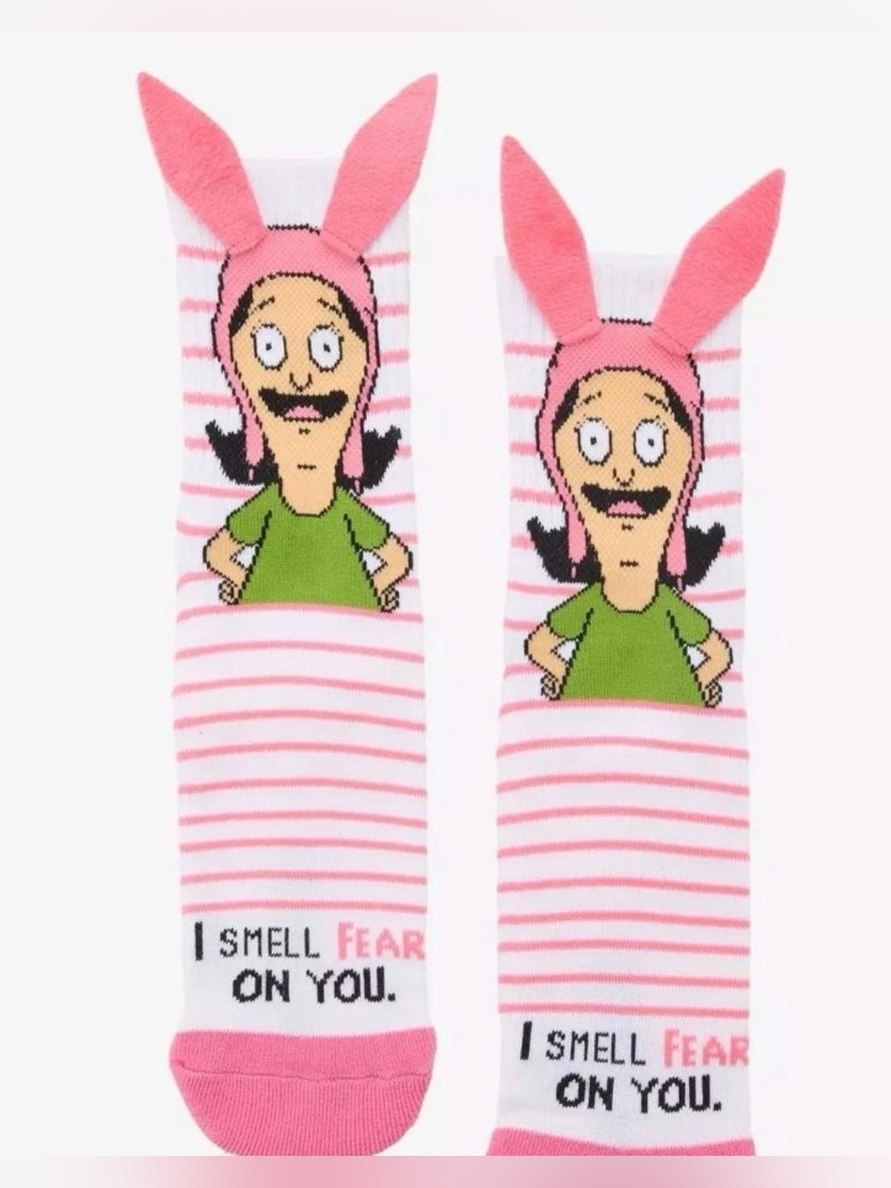 Pink Bunny-Ear Character Kids Socks